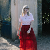 The Eclipse Skirt in Red