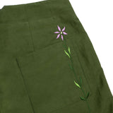 Bessie A-Line Short in Rich Green