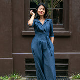 Chambray jumpsuit Elaine Bernstein