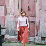 Red Cotton Tina Skirt