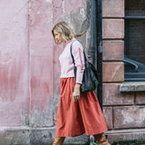 Red Cotton Tina Skirt