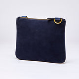 Wilson Bag in Navy Leather & Suede