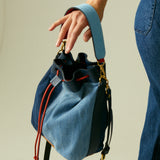 Short Strap in Red & Blue