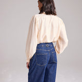 Cove Silk Blouse in Natural by Cape Cove