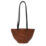 Elwin Brown Leather Bucket Bag