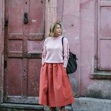 Red Cotton Tina Skirt