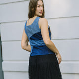 Stella Upcycled Asymmetrical Denim Top