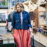 Red Cotton Tina Skirt