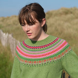 Fairisle Yoke Jumper in Foliage