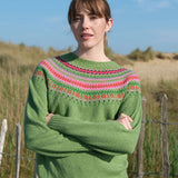 Fairisle Yoke Jumper in Foliage