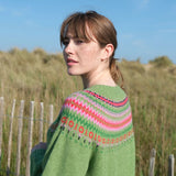 Fairisle Yoke Jumper in Foliage