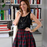 Luxury Silk Satin Tank Top in Black