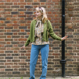 Ada Lambswool Cardigan Green