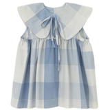 Ellie Sleeveless Blouse in Blue Check