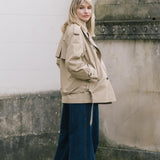 Short Belted Trench Coat