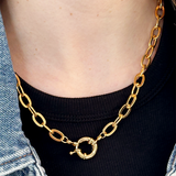 Golden Hour Chunky Chain Necklace by Alison Fern Jewellery