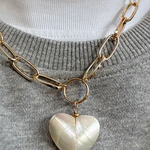 Heart of Pearl Necklace by Alison Fern Jewellery