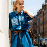 Etta Oversized Shirtdress in Japanese Denim Cotton