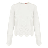 Cecile Cotton Voile Blouse with Broderie Anglaise