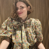 Ella Bow Blouse in Summer Meadow