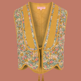 Stevie Quilted Waistcoat in Summer Meadow