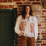 Quilted Penny Waistcoat in Summer Paisley