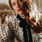Betsy Polka Dot Cotton Blouse