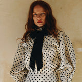 Betsy Polka Dot Cotton Blouse