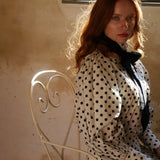 Betsy Polka Dot Cotton Blouse