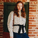 Betsy Polka Dot Cotton Blouse