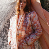 Quilted Harper Jacket in Summer Paisley