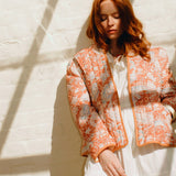 Quilted Harper Jacket in Summer Paisley
