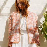 Quilted Harper Jacket in Summer Paisley