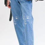Women's Embroidered Blue Jeans | Sustainable | Fanfare