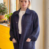 Utility Jacket in Navy Spot