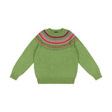 Fairisle Yoke Jumper in Foliage