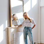 Women's White Organic Cotton T-shirt | Mother Earth | Fanfare