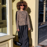 Ridley Black Satin Slip Skirt