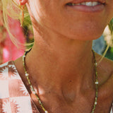 Mini Gold Hematite & Pearl Spacer Necklace