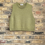 Raye Cotton Knitted Vest Pistachio