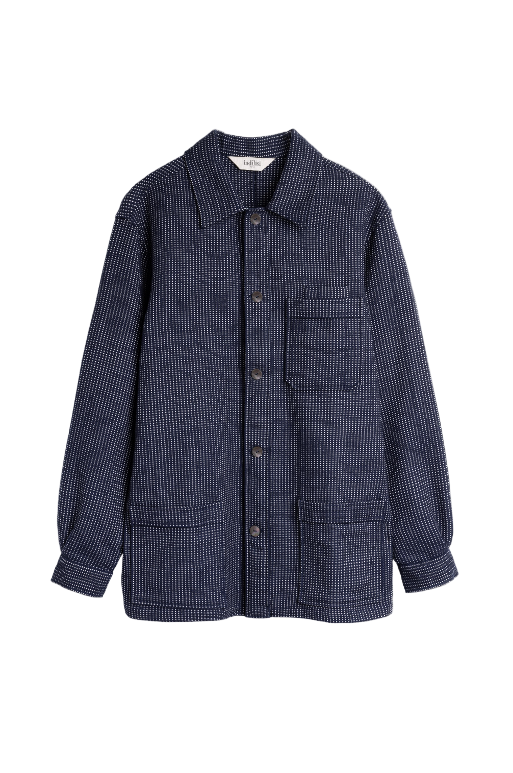 Utility Jacket in Navy Spot by Indilisi