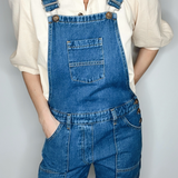 bow detail denim dungarees 46 stitch