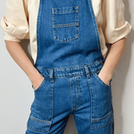 bow denim dungarees 46 stitch