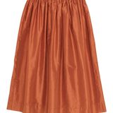 Coral Silk Tina Skirt