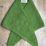 Lambswool Triangle Scarf in Green