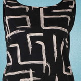 Organic Cotton & Linen Black & White Two-Way Tank