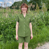 Bessie A-Line Short in Rich Green