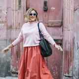 Red Cotton Tina Skirt