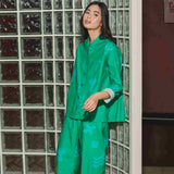 Organic Cotton & Linen Balloon Trousers in Meadow Flow