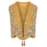 Stevie Quilted Waistcoat in Summer Meadow